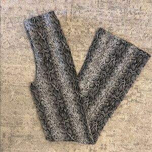 Haute Monde Snake Print Flare Pants